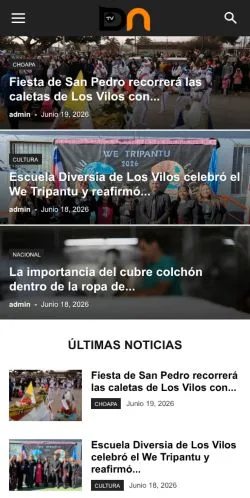 Anteprima del sito David Noticias, media di Cile per articoli sponsorizzati