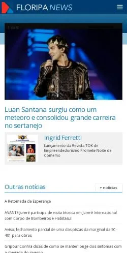 Anteprima del sito Floripa News, media di Brasile per articoli sponsorizzati