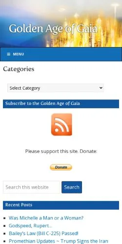Anteprima del sito Golden Age of Gaia, media di Stati Uniti per articoli sponsorizzati