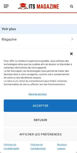 Anteprima del sito Its Magazine, media di Francia per articoli sponsorizzati