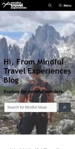 Podgląd witryny Mindful Travel Experiences, medium z kraju Stany Zjednoczone do artykułów sponsorowanych