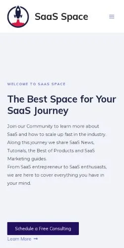 Forhåndsvisning av nettstedet SaaS Space, medium fra USA for sponsede artikler