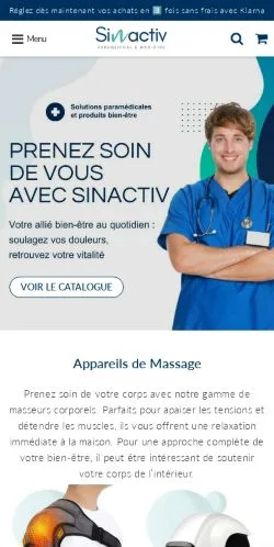 Preview of the Sinactiv website, a media outlet in France for sponsored articles