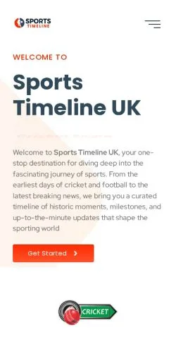 Anteprima del sito Sports Timeline UK, media di Regno Unito per articoli sponsorizzati