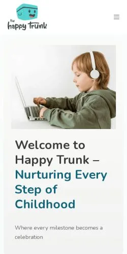 スポンサード記事向けのアメリカ合衆国メディア、The Happy Trunkのサイトプレビュー