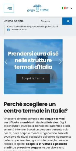 Anteprima del sito GoGoTerme, media di Italia per articoli sponsorizzati