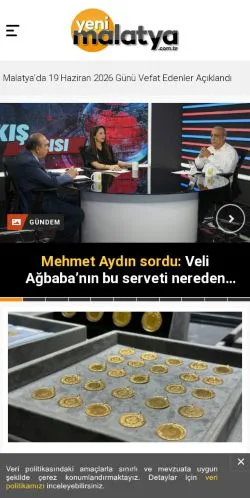 스폰서 기사용 튀르키예 매체 Yeni Malatya 사이트 미리보기