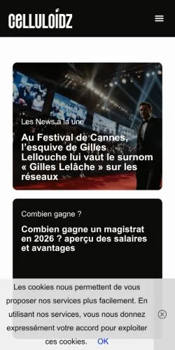 Vorschau der Website Celluloidz.com, Medium aus Frankreich für gesponserte Artikel