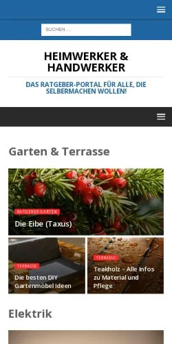 Anteprima del sito - Heimwerker & Handwerker, media di Germania per articoli sponsorizzati