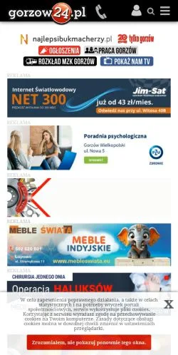 Podgląd witryny gorzow24, medium z kraju Polska do artykułów sponsorowanych