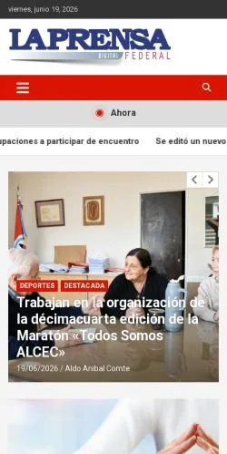 Anteprima del sito La Prensa Federal, media di Argentina per articoli sponsorizzati