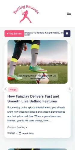 スポンサード記事向けのアメリカ合衆国メディア、battingrecords.com -のサイトプレビュー