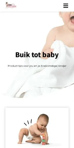 Podgląd witryny Buik Tot Baby, medium z kraju Holandia do artykułów sponsorowanych