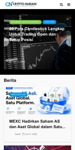 Forhåndsvisning av nettstedet Cryptoharian, medium fra Indonesia for sponsede artikler