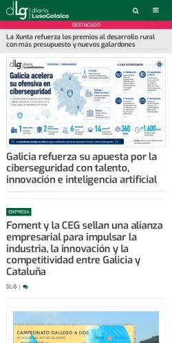 Anteprima del sito Diario Luso-Galaico, media di Spagna per articoli sponsorizzati