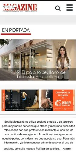 Anteprima del sito Sevilla Magazine, media di Spagna per articoli sponsorizzati