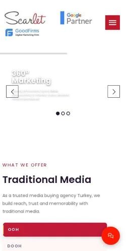 Anteprima del sito Scarlet Media, media di Stati Uniti per articoli sponsorizzati