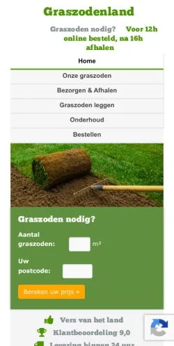 Anteprima del sito Graszodenland, media di Paesi Bassi per articoli sponsorizzati