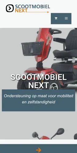 스폰서 기사용 네덜란드 매체 Scootmobiel Gids 사이트 미리보기