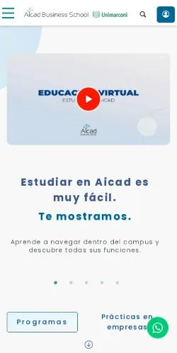 스폰서 기사용 스페인 매체 Aicad 사이트 미리보기