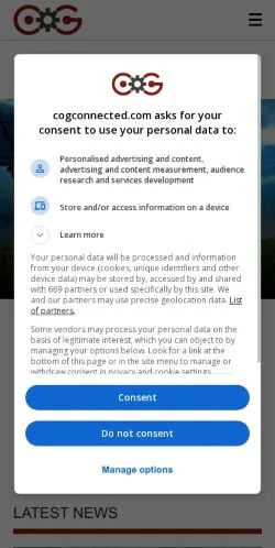 Forhåndsvisning af COGconnected, medie fra USA til sponsorerede artikler