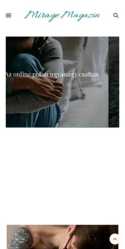 Anteprima del sito Miragemagazin, media di Ungheria per articoli sponsorizzati