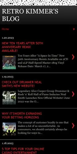 Preview of the Retro Kimmer website, a media outlet in United States for sponsored articles