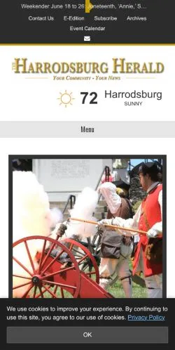 Anteprima del sito The Harrodsburg Herald, media di Stati Uniti per articoli sponsorizzati