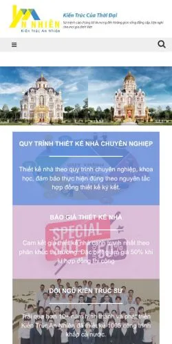 Anteprima del sito Tư Vấn Nhà Đẹp, media di Vietnam per articoli sponsorizzati