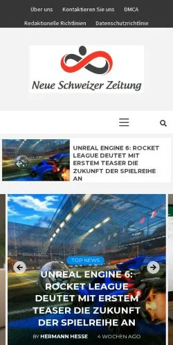 Anteprima del sito Neue Schweizer Zeitung, media di Svizzera per articoli sponsorizzati