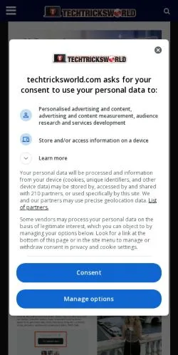スポンサード記事向けのアメリカ合衆国メディア、TechTricksWorldのサイトプレビュー
