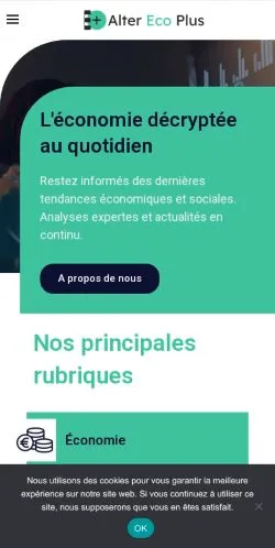 Anteprima del sito Alter Éco Plus, media di Francia per articoli sponsorizzati