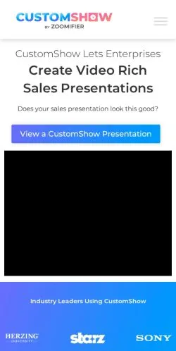 Vorschau der Website CustomShow, Medium aus Vereinigte Staaten für gesponserte Artikel