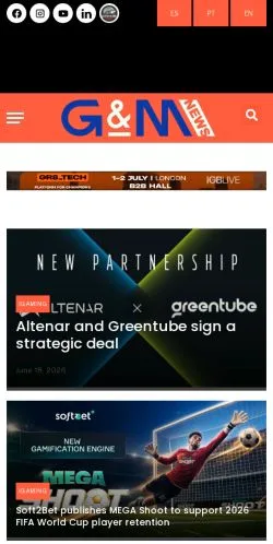 Anteprima del sito g-mnews, media di Spagna per articoli sponsorizzati
