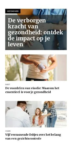 Anteprima del sito gezondpraten.nl, media di Paesi Bassi per articoli sponsorizzati