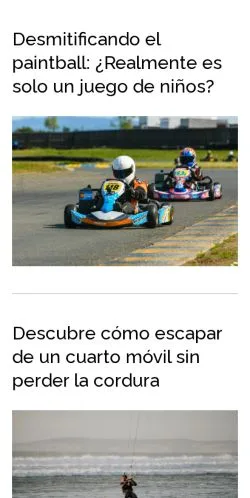 Podgląd witryny lasexperiencias.com, medium z kraju Argentyna do artykułów sponsorowanych