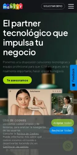 Anteprima del sito Mabisy, media di Spagna per articoli sponsorizzati