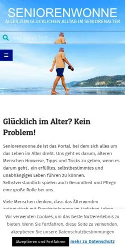 Anteprima del sito Seniorenwonne, media di Germania per articoli sponsorizzati