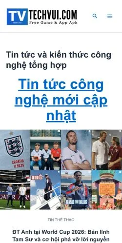 Forhåndsvisning av nettstedet TechVui, medium fra Vietnam for sponsede artikler