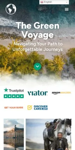 Anteprima del sito The Green Voyage, media di Stati Uniti per articoli sponsorizzati