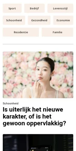 스폰서 기사용 네덜란드 매체 vakantiemagie.nl 사이트 미리보기