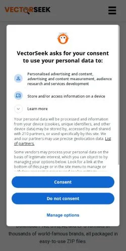 Anteprima del sito VectorSeek, media di Stati Uniti per articoli sponsorizzati
