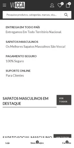 Anteprima del sito Sapatos Masculinos Premium, media di Brasile per articoli sponsorizzati