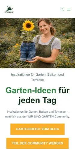 Anteprima del sito WIR SIND GARTEN, media di Germania per articoli sponsorizzati