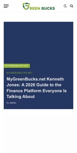 Anteprima del sito Mygreenbucks, media di Regno Unito per articoli sponsorizzati