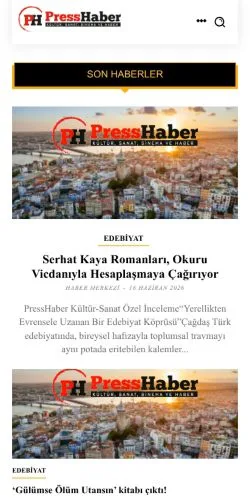 스폰서 기사용 튀르키예 매체 Presshaber 사이트 미리보기