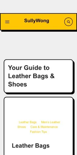 Sponsorlu makaleler için Amerika Birleşik Devletleri medyası SullyWong Leather sitesinin önizlemesi