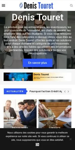 Anteprima del sito Denis Touret, media di Francia per articoli sponsorizzati