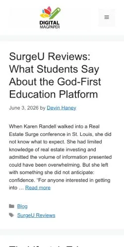Preview of the Digital Mag Paper - website, a media outlet in United States for sponsored articles