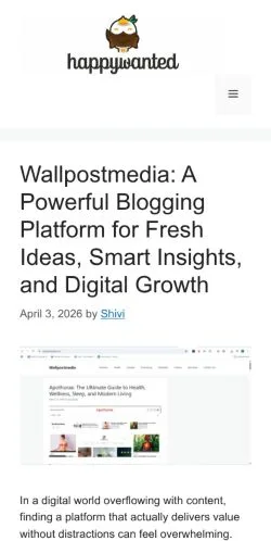 Anteprima del sito Happy Wanted, media di Stati Uniti per articoli sponsorizzati
